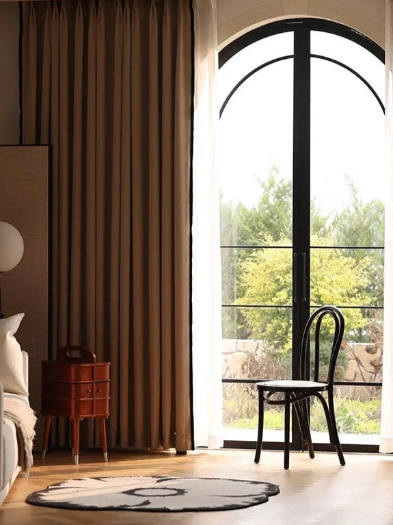 Heavyweight Chenille Custom Curtains and Drapery, Blackout for Bedroom