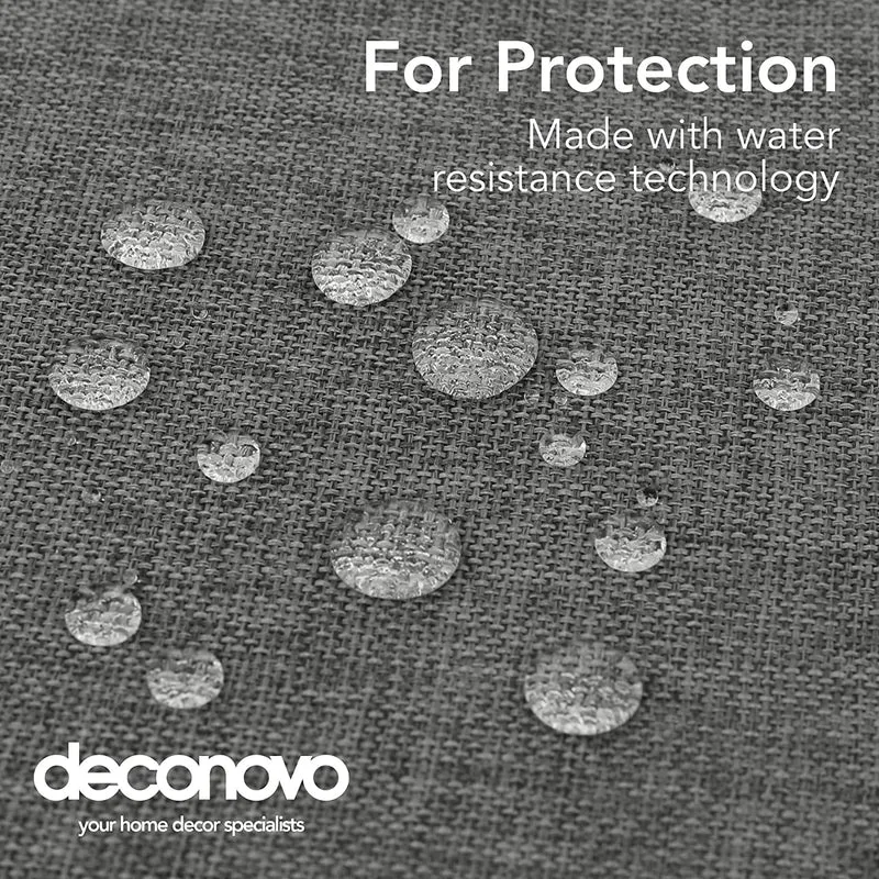 Deconovo Tischdecke Leinenoptik Lotuseffekt Wasserabweisend Tischtuch, 1 Stück