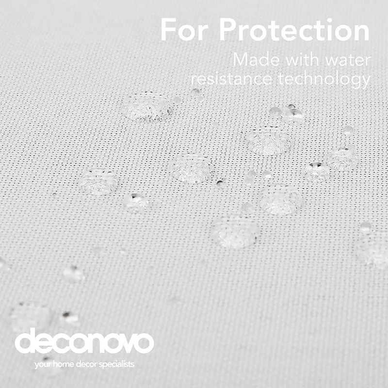 Deconovo Tischdecke Leinenoptik Lotuseffekt Wasserabweisend Tischtuch, 1 Stück