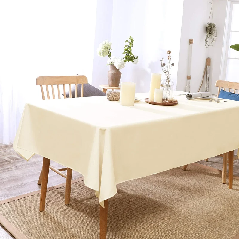 Deconovo Lotuseffekt Wasserabweisend Tischdecke Tischwäsche
