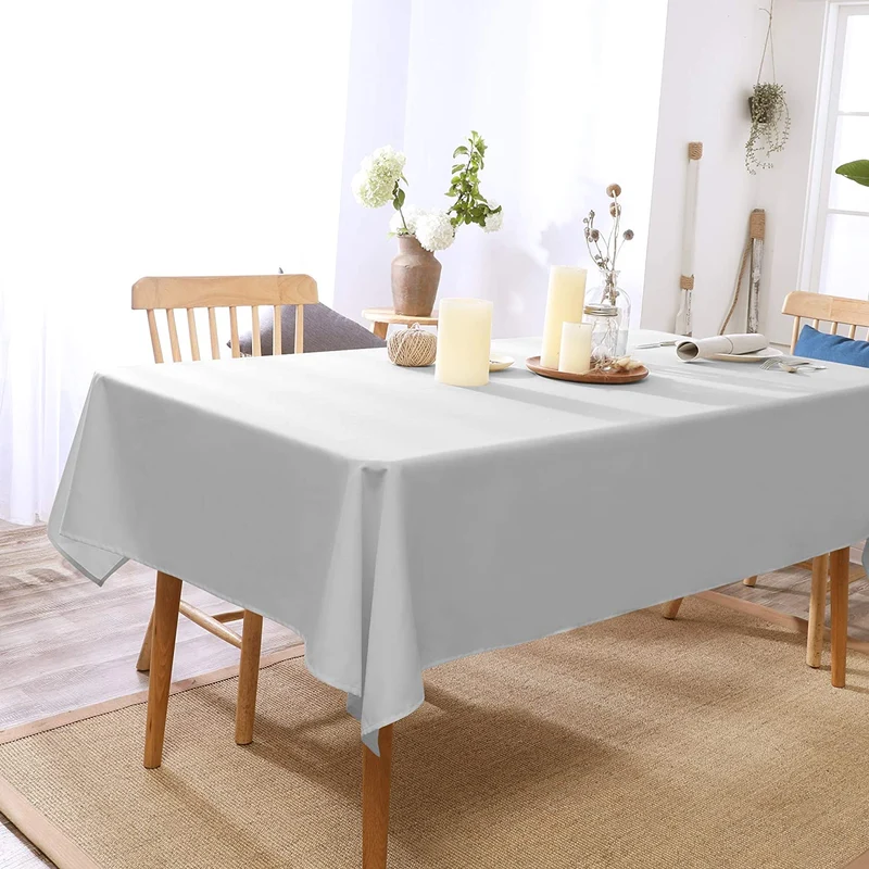 Deconovo Lotuseffekt Wasserabweisend Tischdecke Tischwäsche