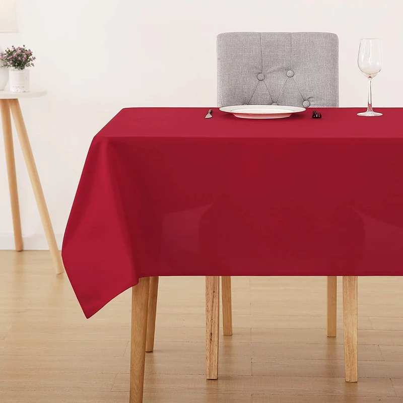 Deconovo Lotuseffekt Wasserabweisend Tischdecke Tischwäsche