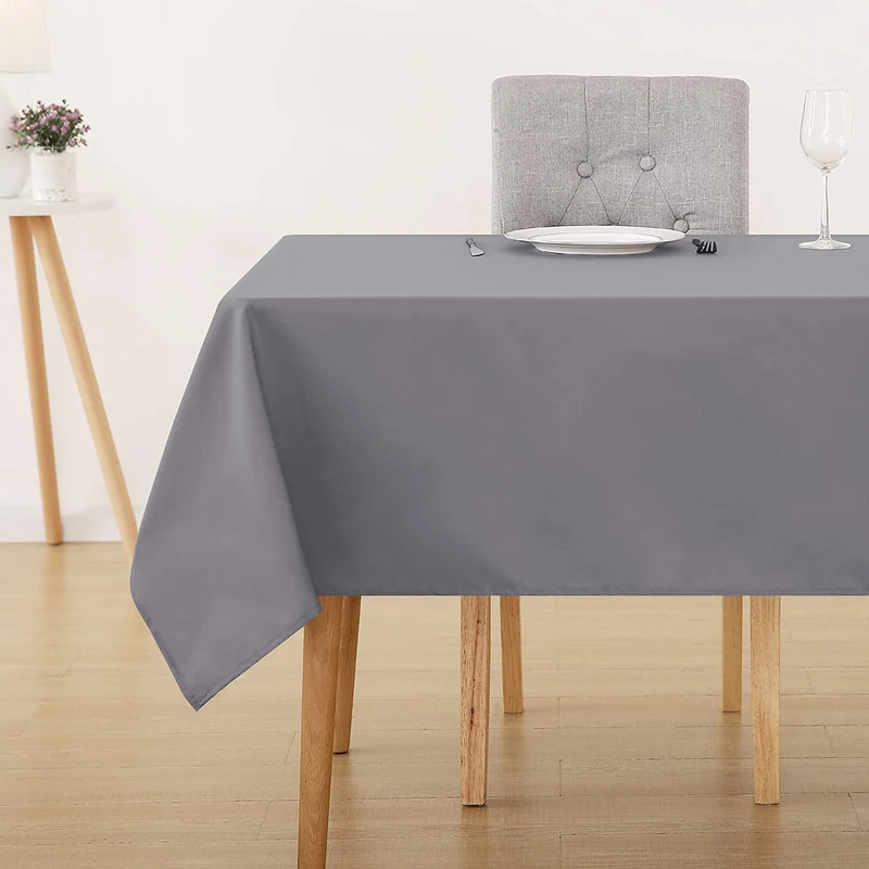 Deconovo Lotuseffekt Wasserabweisend Tischdecke Tischwäsche