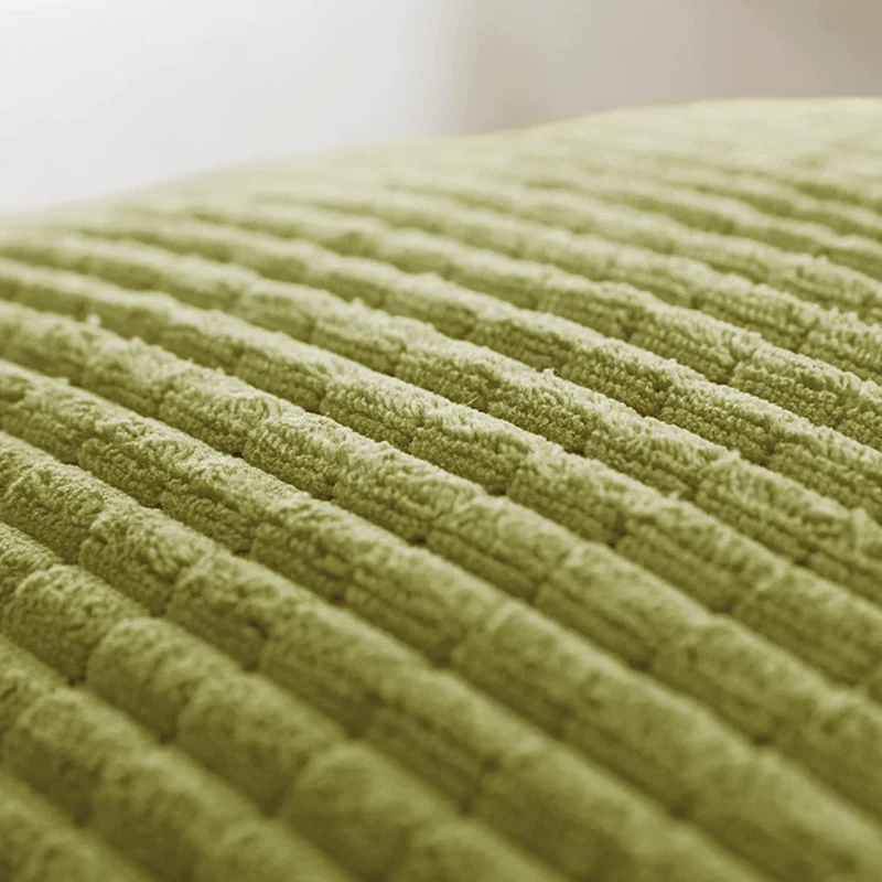 Deconovo Kordsamt Zierkissenbezug Dekorativen Kissenhüllen Weiches Massiv Schlafzimmer, 2er Set