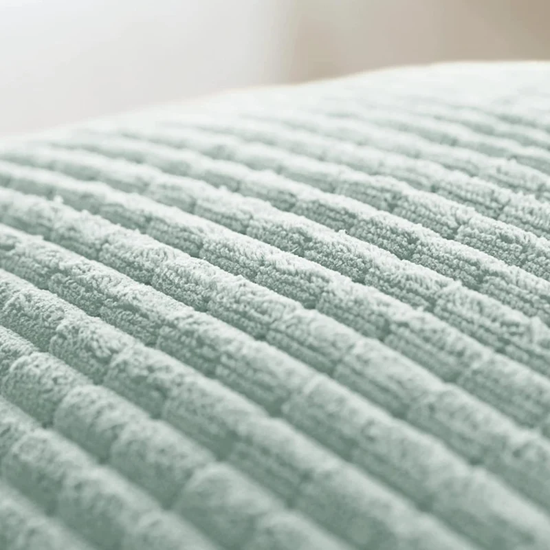 Deconovo Kordsamt Zierkissenbezug Dekorativen Kissenhüllen Weiches Massiv Schlafzimmer, 2er Set