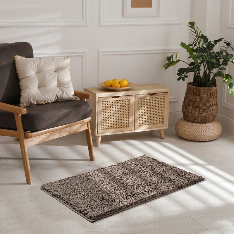 Deconovo Rutschfest Badematte Wasserabsorbierend Badteppiche Absorbierend Flauschige Duschvorleger