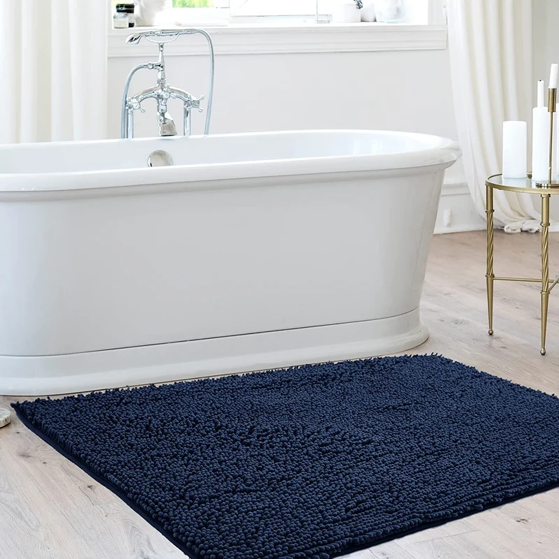 Deconovo Rutschfest Badematte Wasserabsorbierend Badteppiche Absorbierend Flauschige Duschvorleger