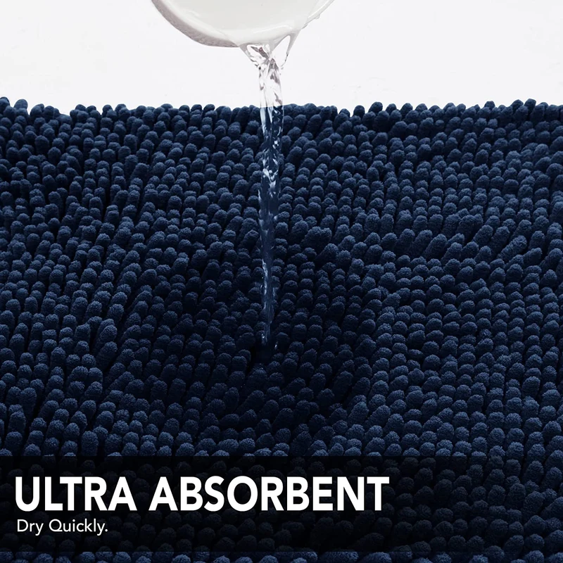 Deconovo Rutschfest Badematte Wasserabsorbierend Badteppiche Absorbierend Flauschige Duschvorleger