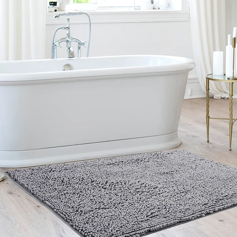 Deconovo Rutschfest Badematte Wasserabsorbierend Badteppiche Absorbierend Flauschige Duschvorleger