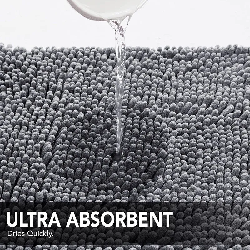Deconovo Rutschfest Badematte Wasserabsorbierend Badteppiche Absorbierend Flauschige Duschvorleger