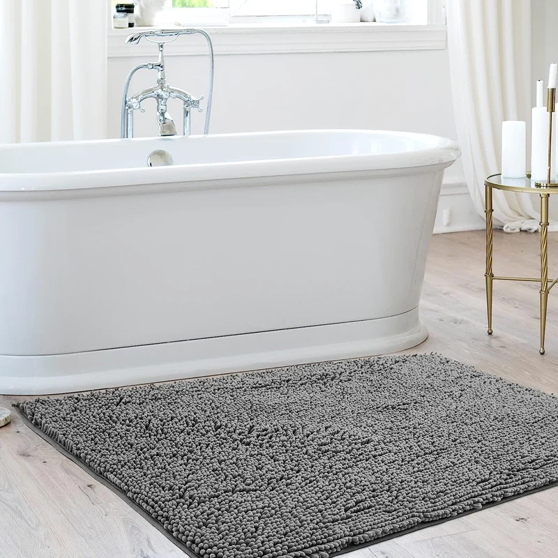 Deconovo Rutschfest Badematte Wasserabsorbierend Badteppiche Absorbierend Flauschige Duschvorleger