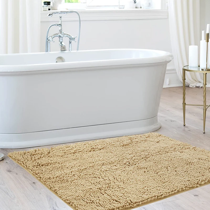 Deconovo Rutschfest Badematte Wasserabsorbierend Badteppiche Absorbierend Flauschige Duschvorleger