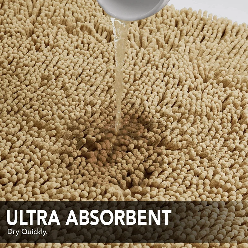 Deconovo Rutschfest Badematte Wasserabsorbierend Badteppiche Absorbierend Flauschige Duschvorleger