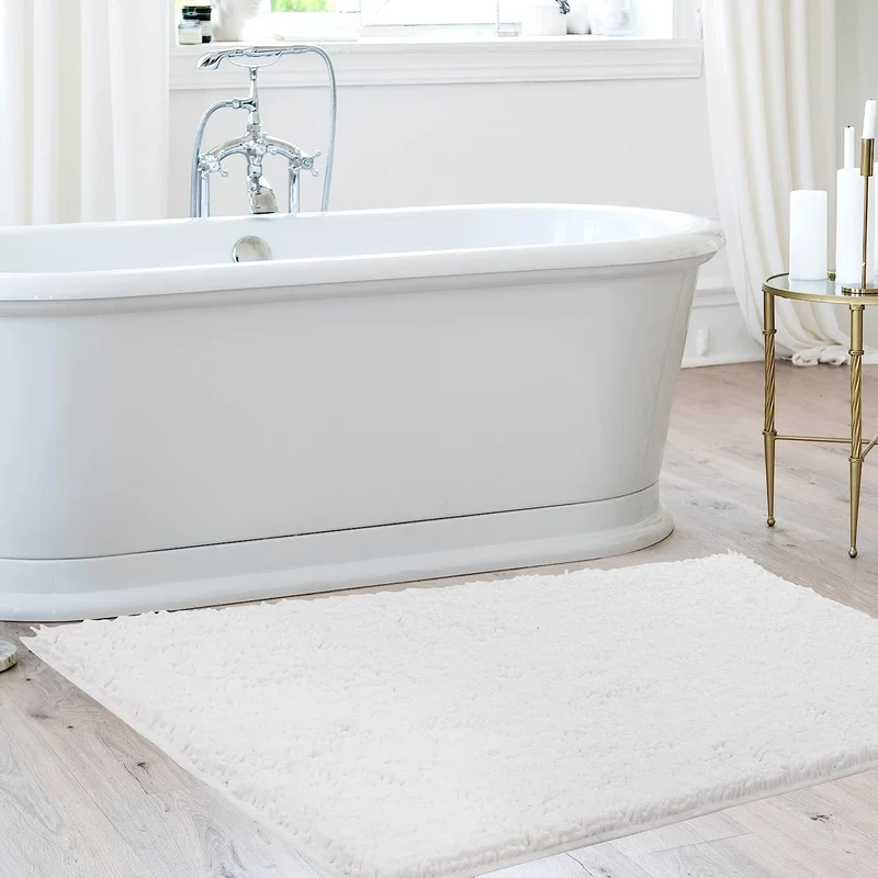Deconovo Rutschfest Badematte Wasserabsorbierend Badteppiche Absorbierend Flauschige Duschvorleger