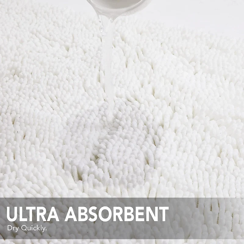 Deconovo Rutschfest Badematte Wasserabsorbierend Badteppiche Absorbierend Flauschige Duschvorleger