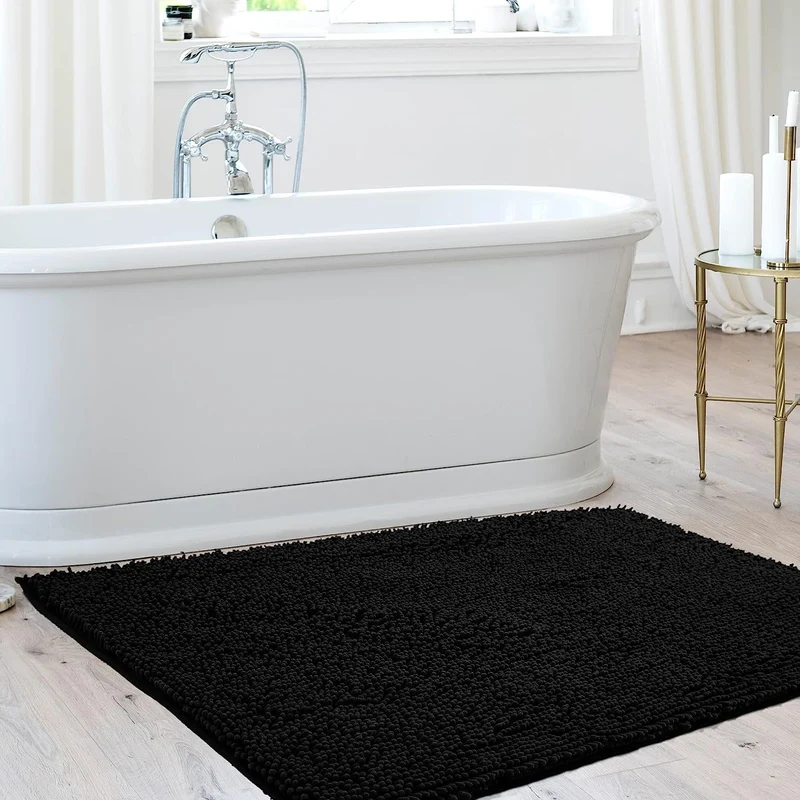 Deconovo Rutschfest Badematte Wasserabsorbierend Badteppiche Absorbierend Flauschige Duschvorleger