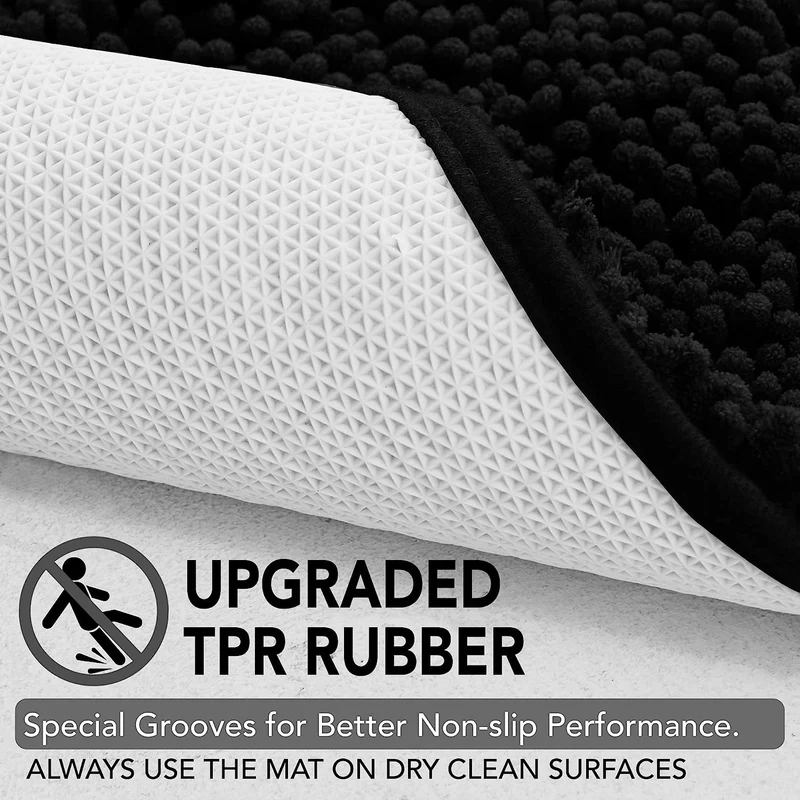 Deconovo Rutschfest Badematte Wasserabsorbierend Badteppiche Absorbierend Flauschige Duschvorleger