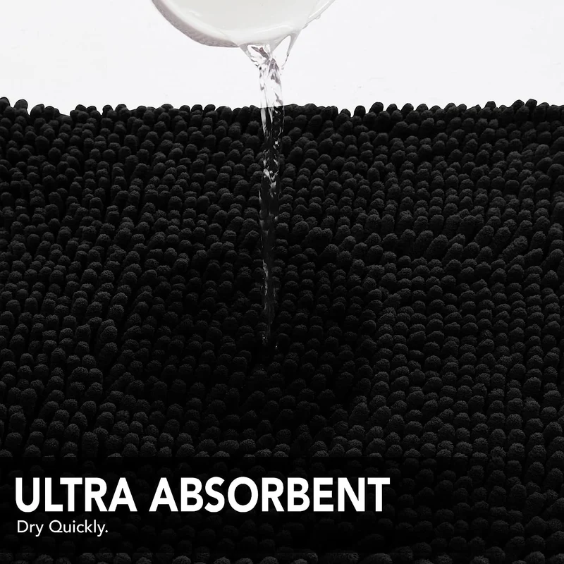 Deconovo Rutschfest Badematte Wasserabsorbierend Badteppiche Absorbierend Flauschige Duschvorleger
