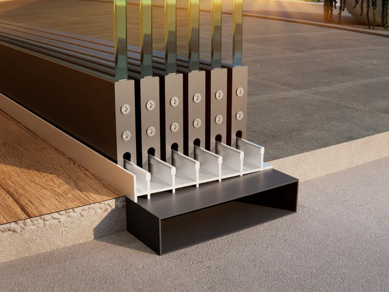 Glasschiebewand Breite bis zu 528 cm