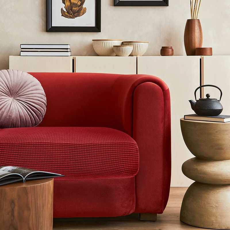 Deconovo Sofabezug Elastisch Weich Sofa Sitzbezug Polyester Verschleißfest Möbelschutz