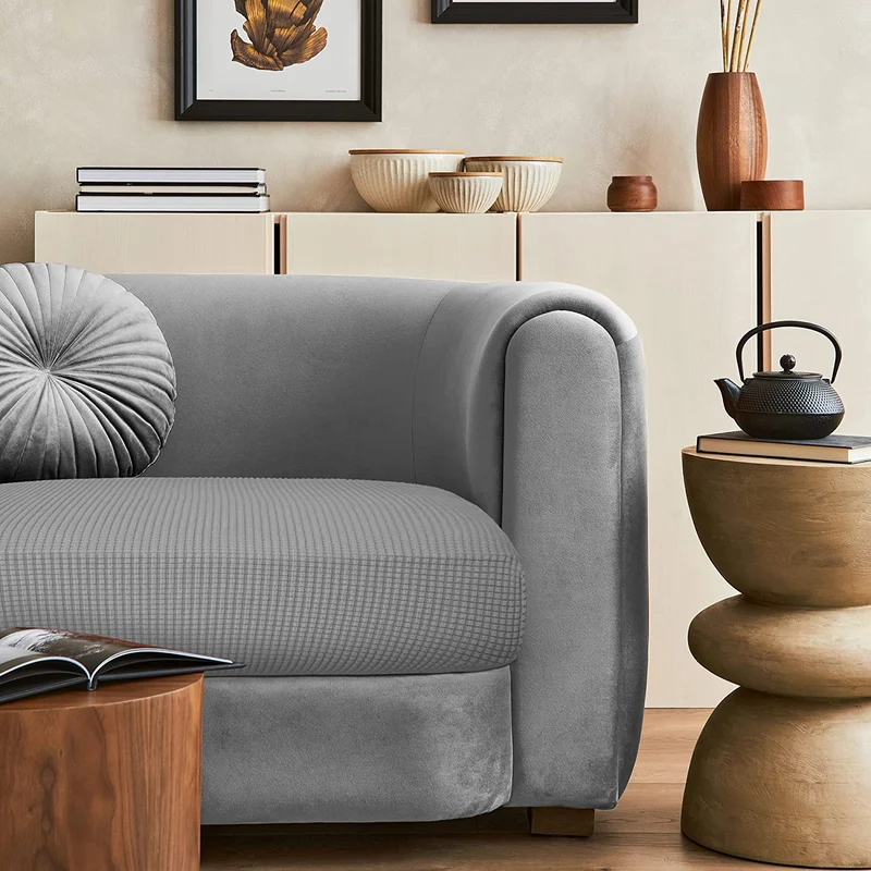Deconovo Sofabezug Elastisch Weich Sofa Sitzbezug Polyester Verschleißfest Möbelschutz