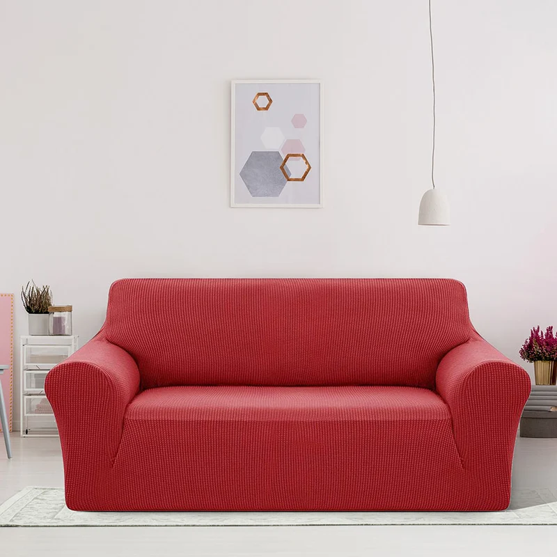Deconovo Sofabezug Jacquard Sofaüberwurf Stretch Couchhusse Sesselbezug