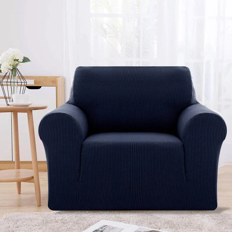 Deconovo Sofabezug Jacquard Sofaüberwurf Stretch Couchhusse Sesselbezug