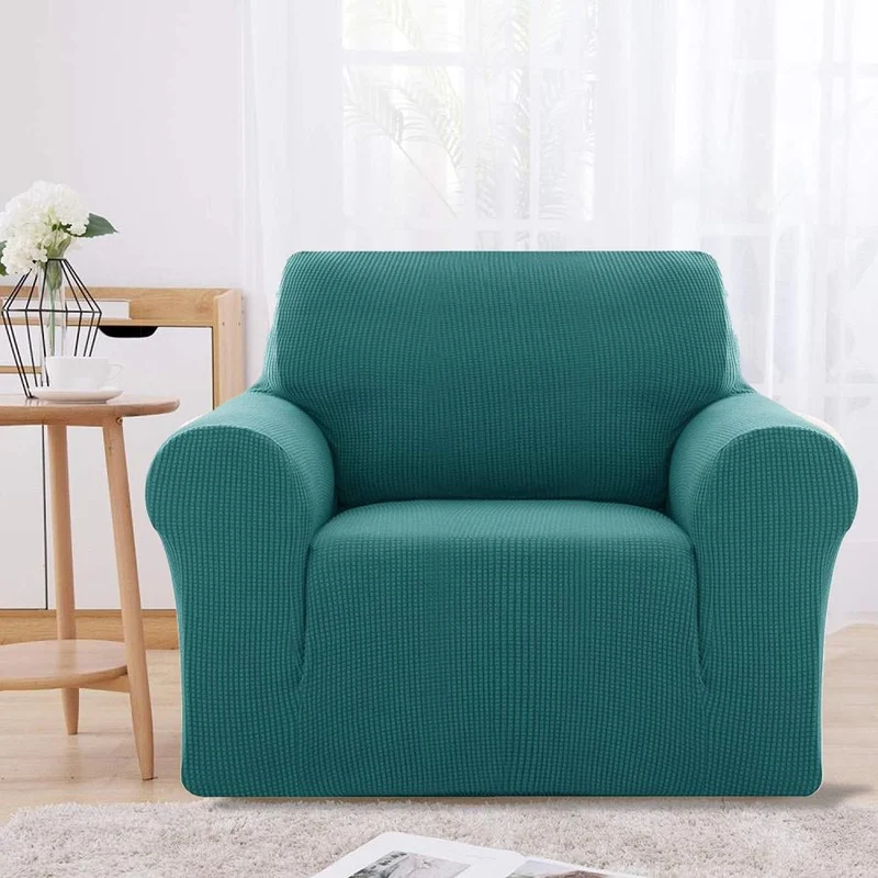 Deconovo Sofabezug Jacquard Sofaüberwurf Stretch Couchhusse Sesselbezug
