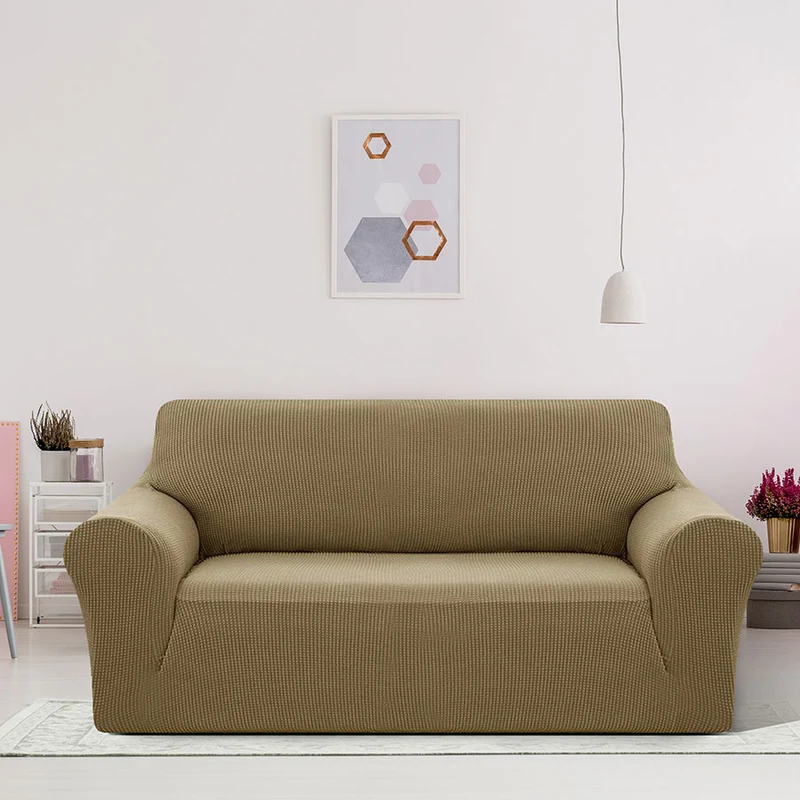 Deconovo Sofabezug Jacquard Sofaüberwurf Stretch Couchhusse Sesselbezug