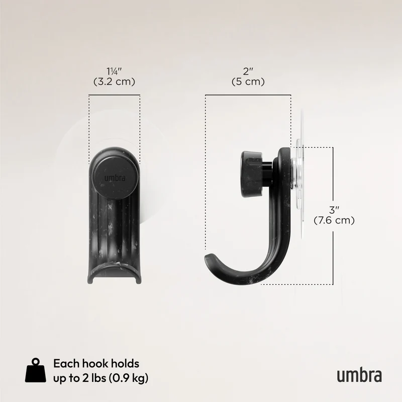 Nami Adhesive Hooks, Set of 3