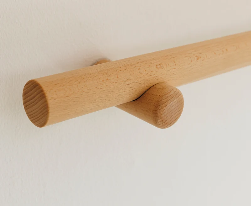 Halterung für Gardinenstange Buche