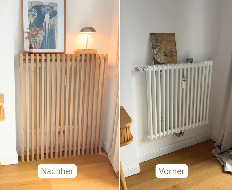 Heizungsverkleidung Eiche