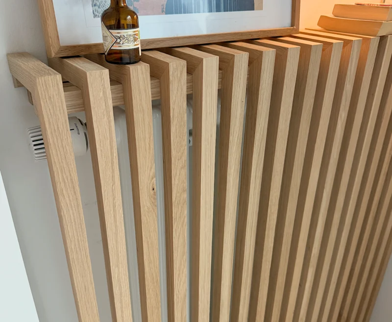 Heizungsverkleidung Eiche
