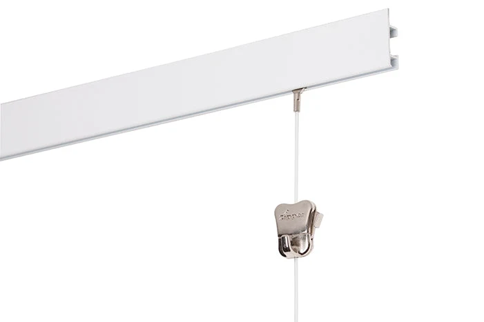 Komplettset: STAS-Cliprail Max 150cm - inkl. 2 Perlonseile von 150cm mit STAS Zipper