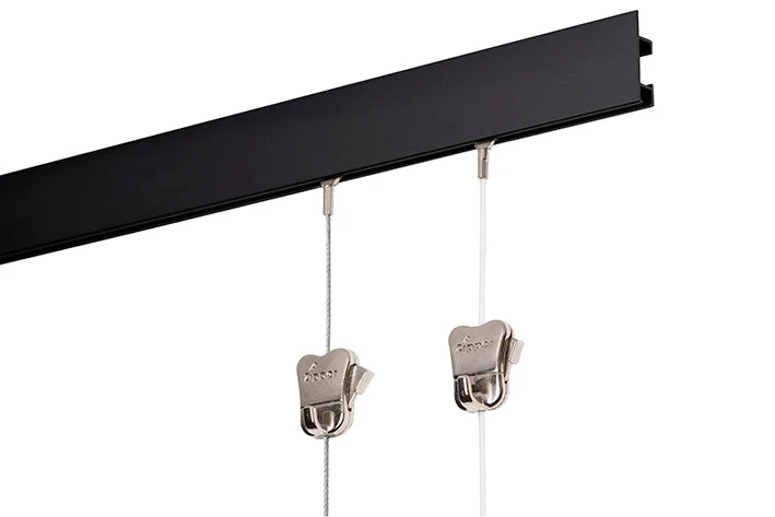 Komplettset: STAS-Cliprail Max 150cm - inkl. 2 Perlonseile von 150cm mit STAS Zipper