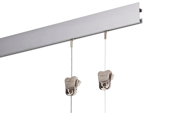 Komplettset: STAS-Cliprail Max 150cm - inkl. 2 Perlonseile von 150cm mit STAS Zipper