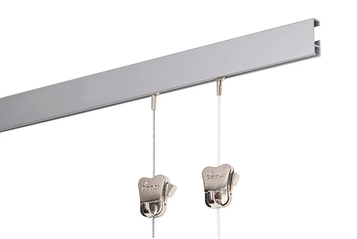 Komplettset: STAS-Cliprail 150cm - inkl. 2 Perlonseile 150cm mit STAS Zipper