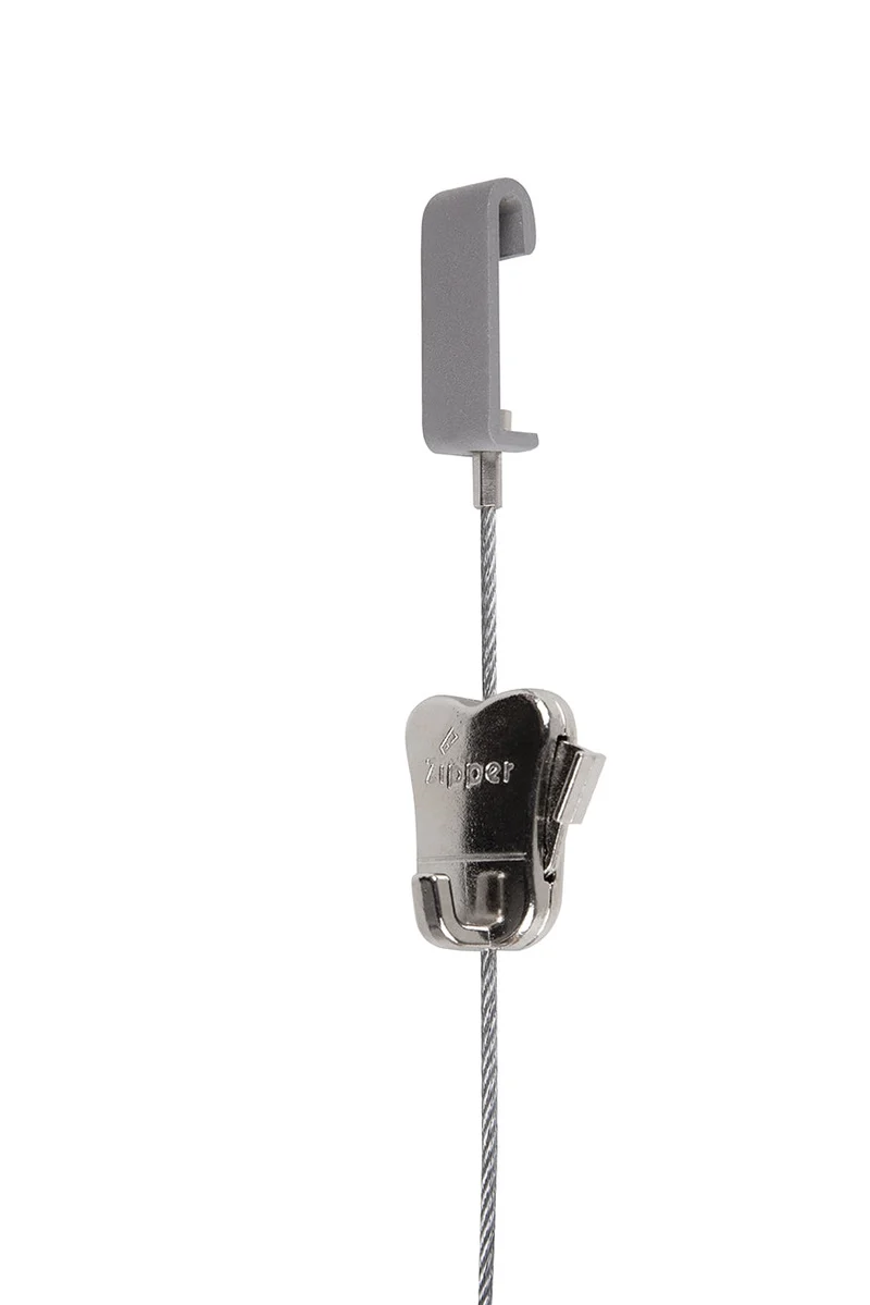 STAS Evoluon Haken + Stahlseil mit gleiter 250 cm + Zipper