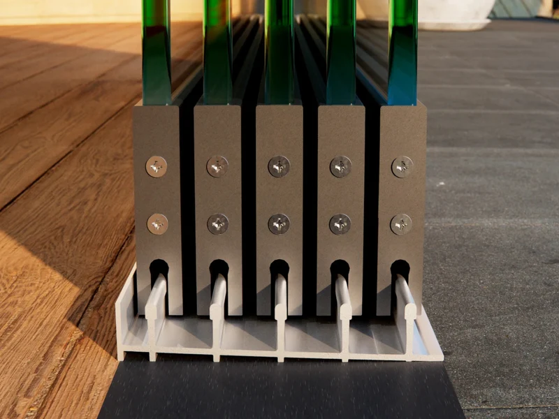 Glasschiebewand Breite von 480 cm bis 505 cm