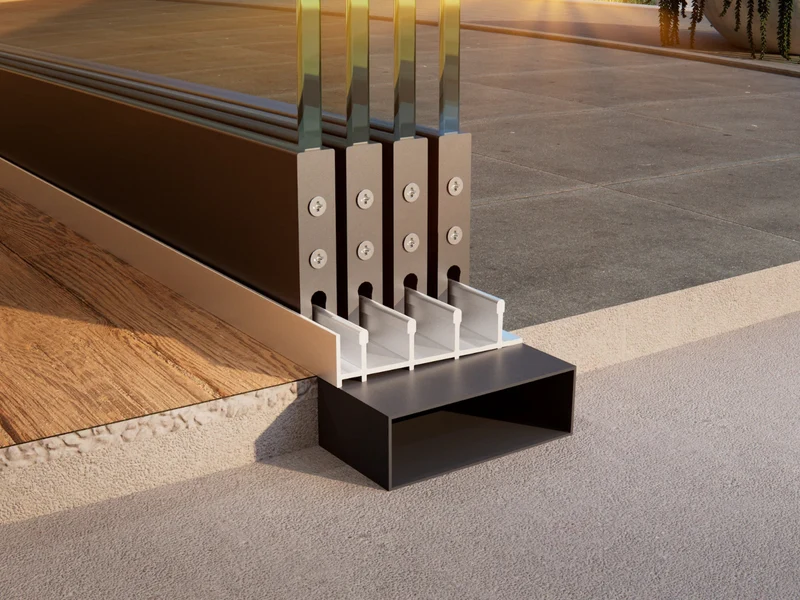 Glasschiebewand Breite bis zu 352 cm