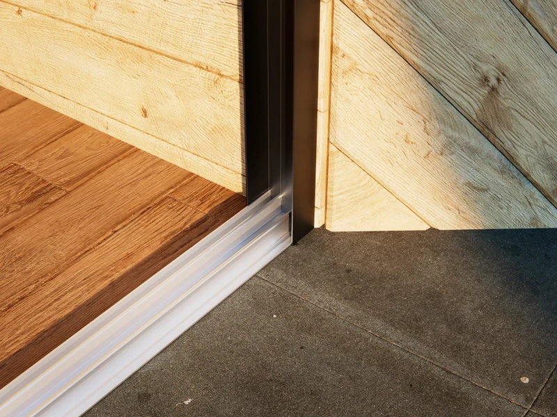 Glasschiebewand Breite von 194 cm bis 205 cm