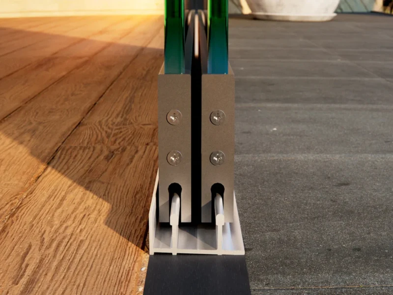 Glasschiebewand Breite von 194 cm bis 205 cm