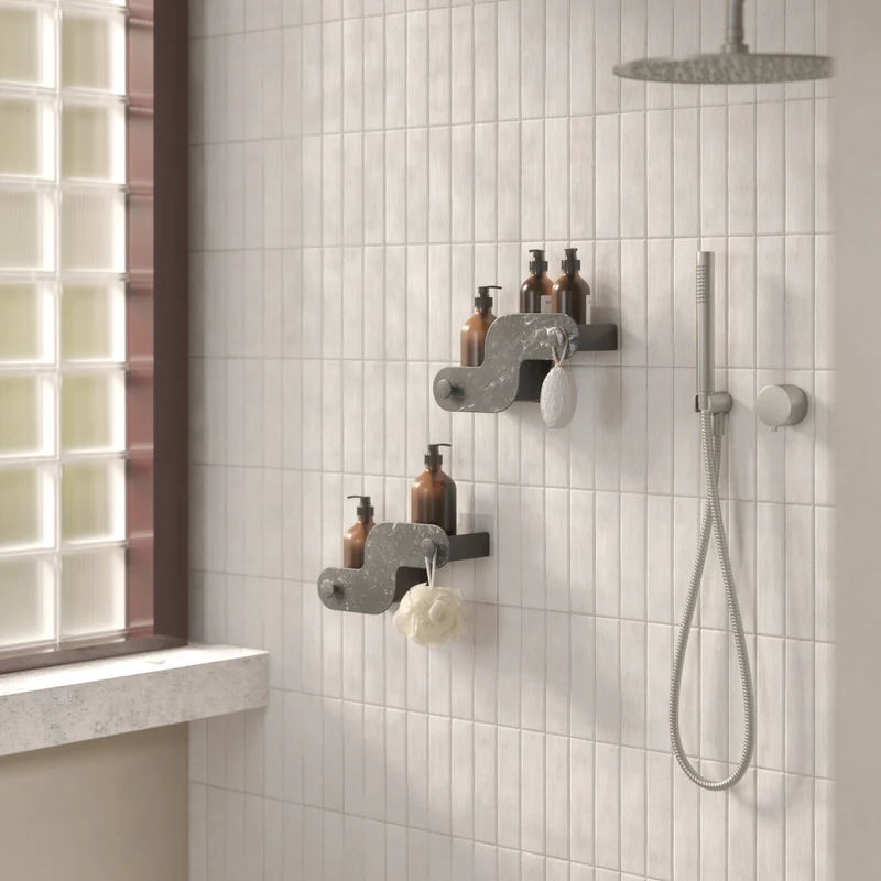 Nami Adhesive Shower Bins