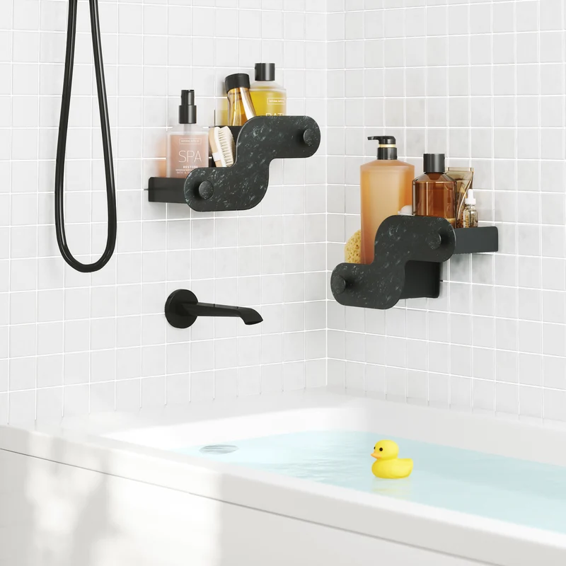Nami Adhesive Shower Bins