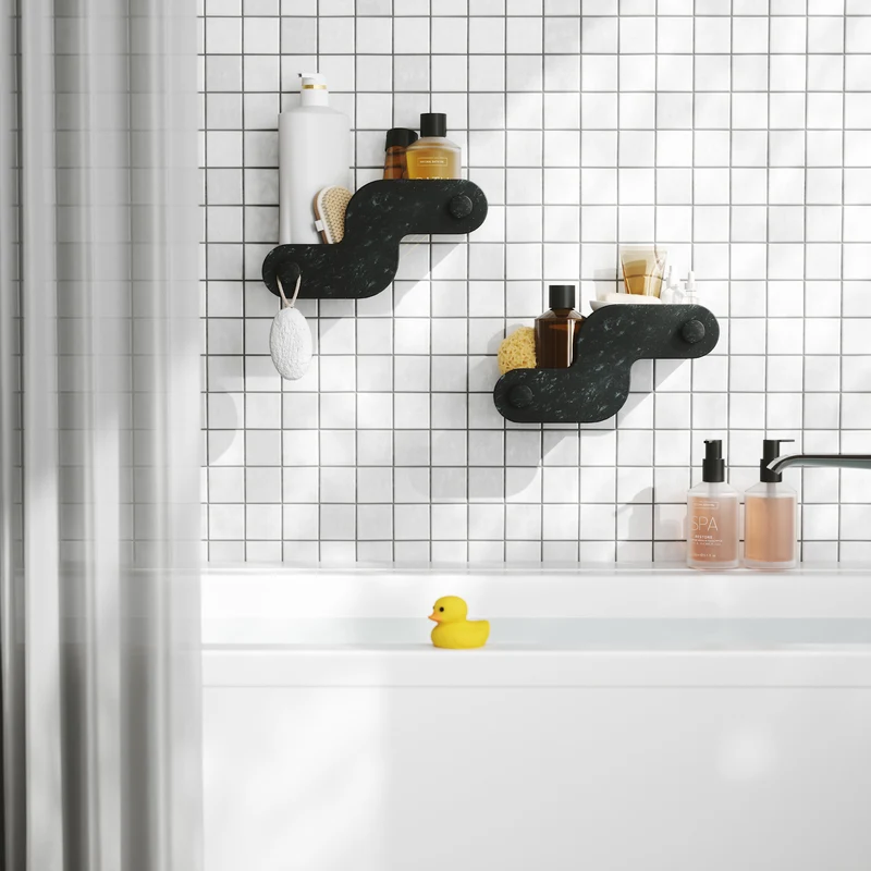 Nami Adhesive Shower Bins