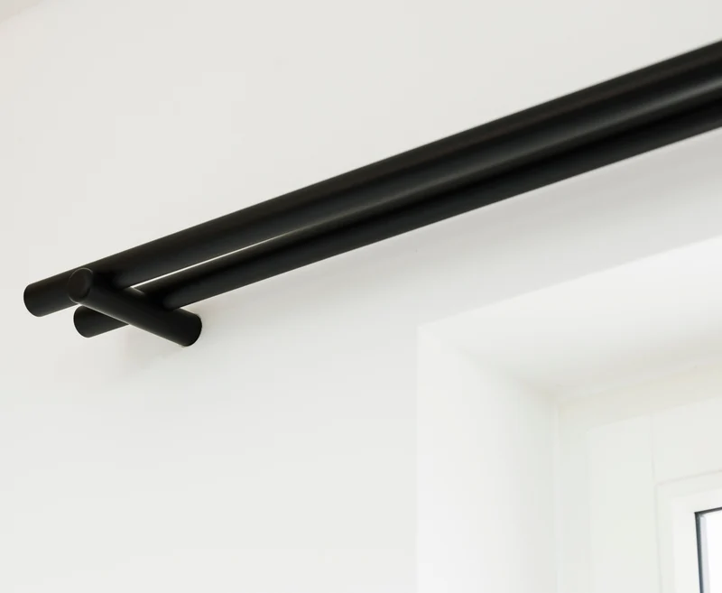 Gardinenstange Schwarz Duo