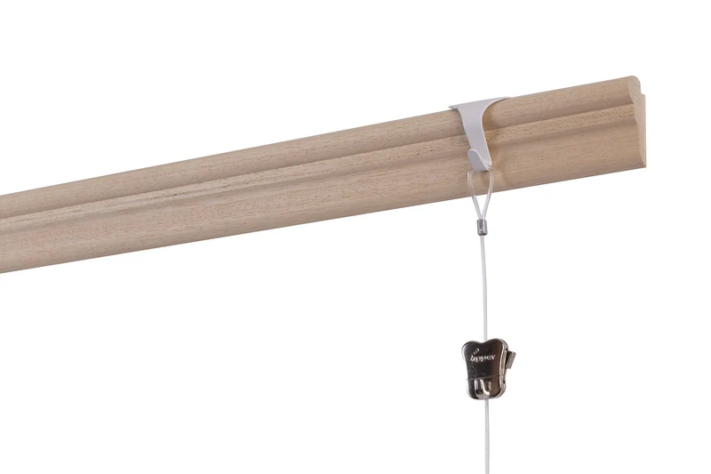 STAS Lattenhakenset mit Perlonseil mit Schlaufe 150 cm und STAS Zipper