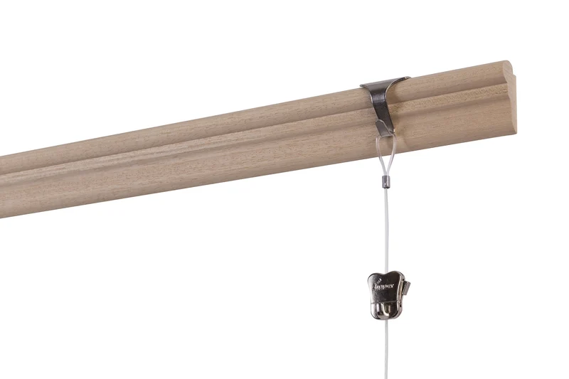 STAS Lattenhakenset mit Perlonseil mit Schlaufe 150 cm und STAS Zipper