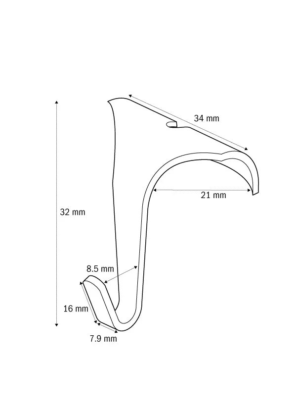 STAS Lattenhakenset mit Perlonseil mit Schlaufe 150 cm und STAS Zipper