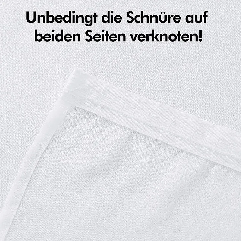 Deconovo Transparent Gardinen Wohnzimmer mit Kräuselband Vorhänge für Schiene Leinenoptik Reines Weiß 2er Set